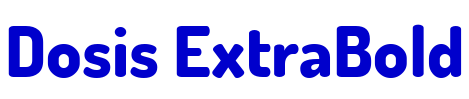 Dosis ExtraBold font